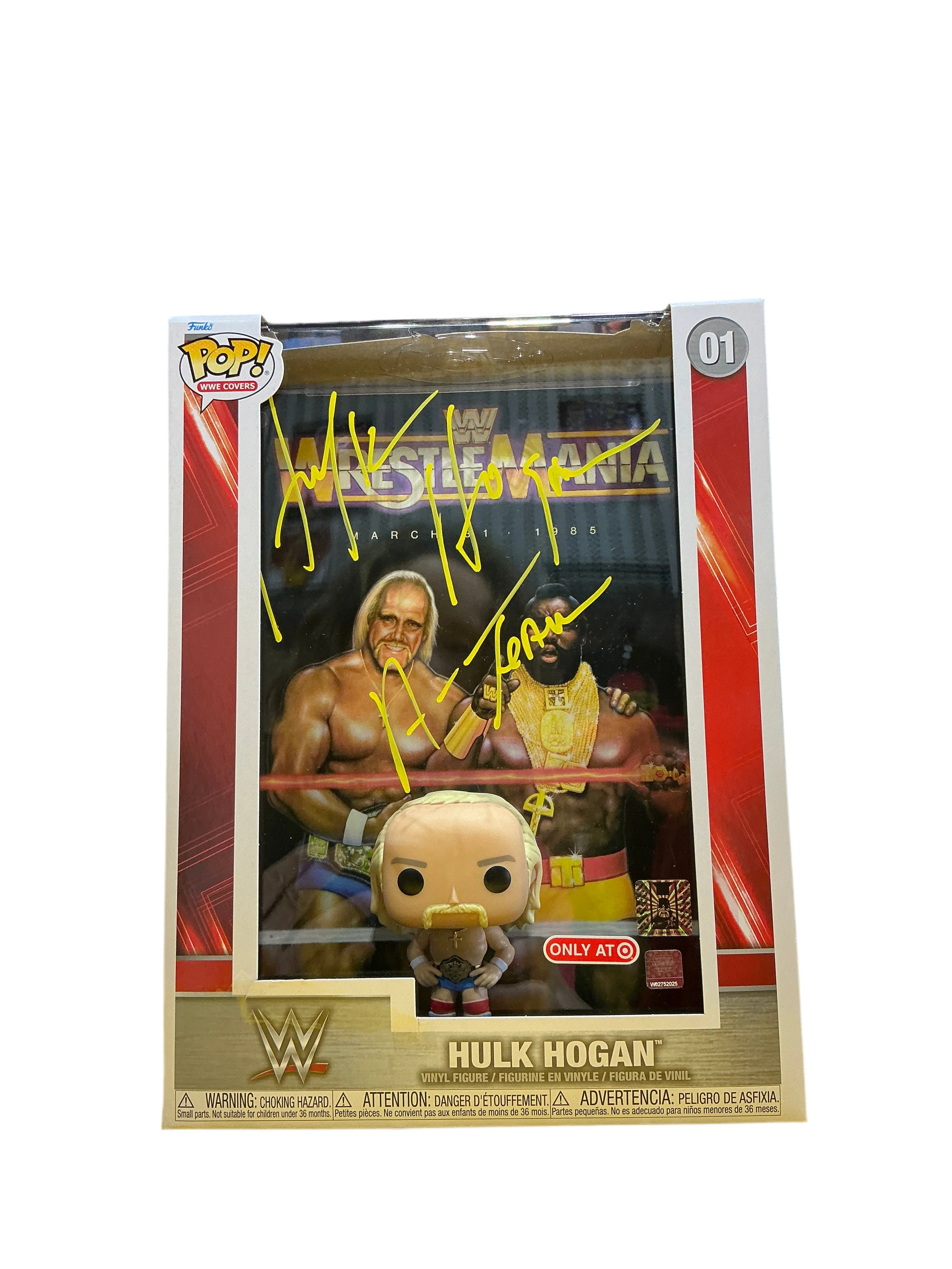 Signed Hulk Hogan WrestleMania I Funko Pop! #01 - Image 6