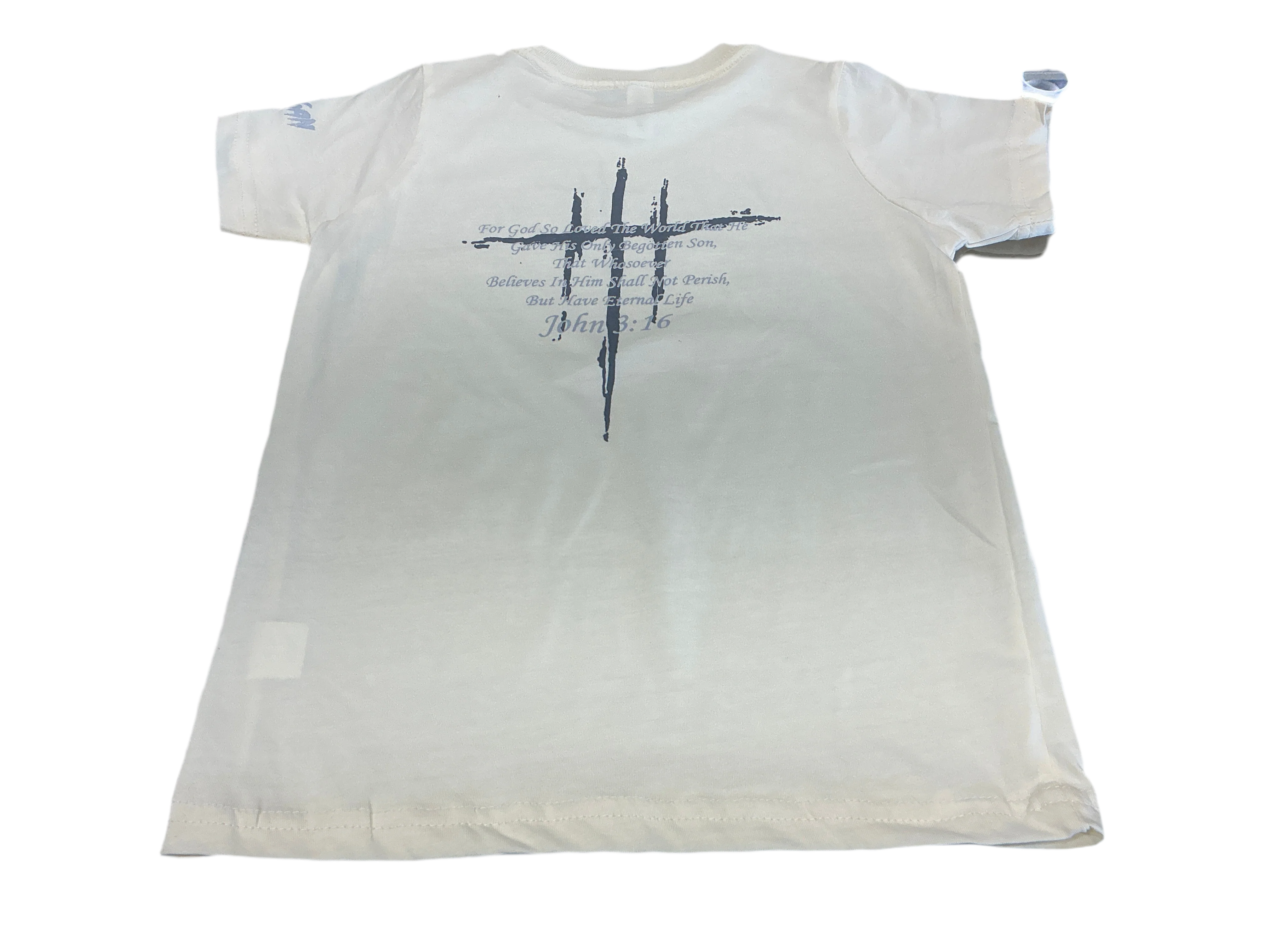 Beige John 3:16 Toddler T-Shirt - Image 2