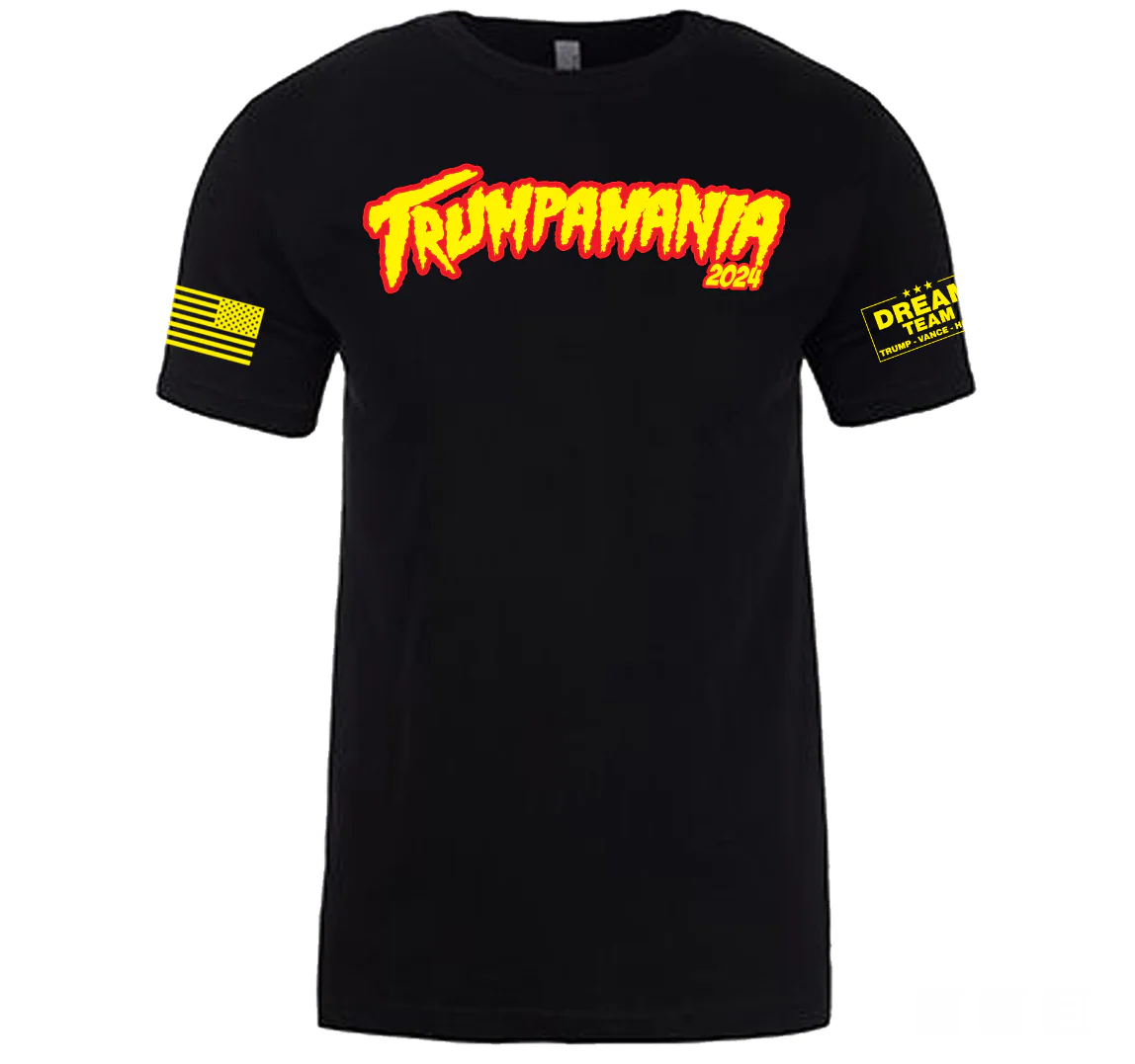 Black Trumpamania Adult T-Shirt - Image 2