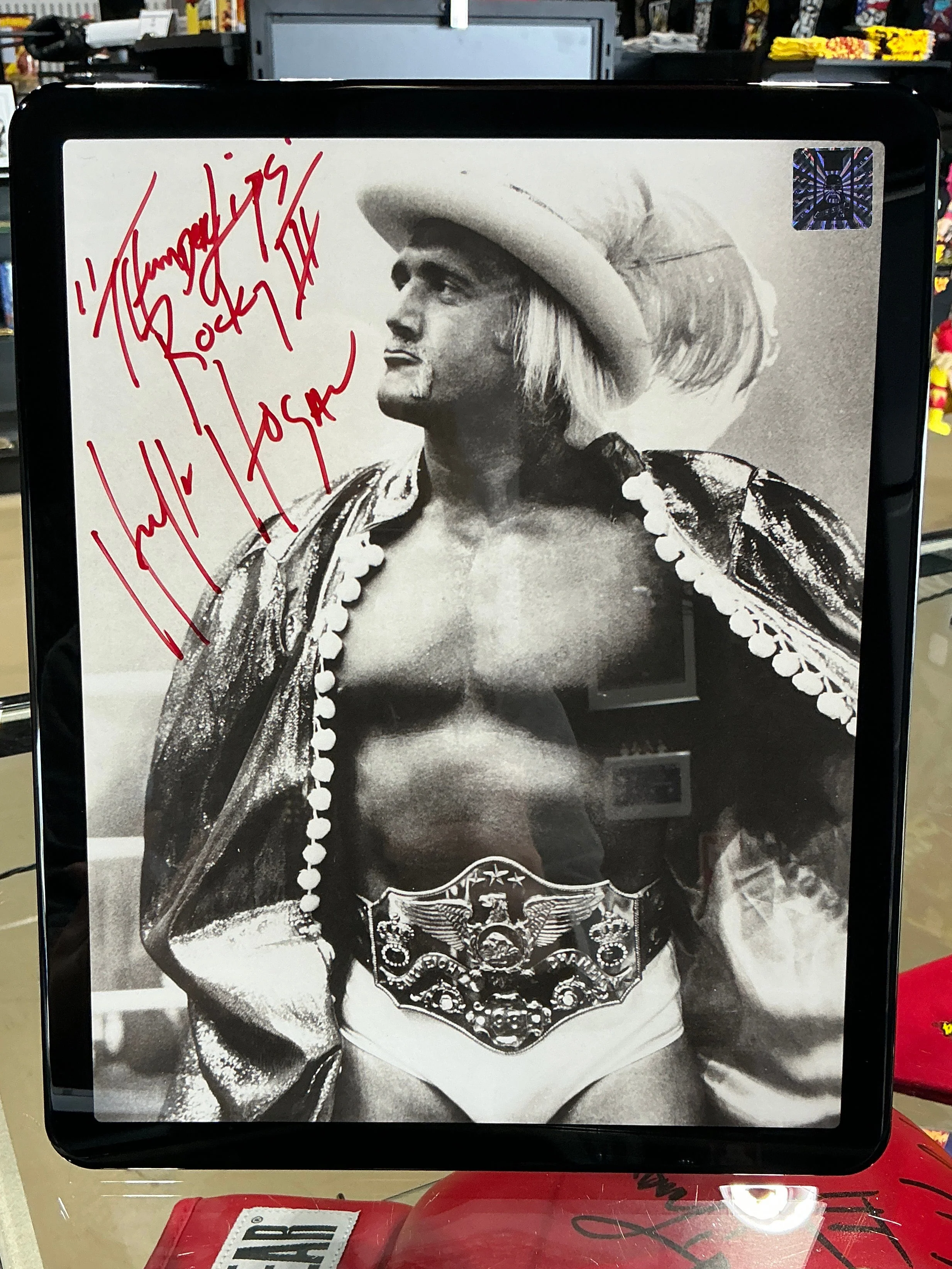 Consignment SR - Framed Rocky 3 Thunderlips 8x10 Photo Signed - Image 2