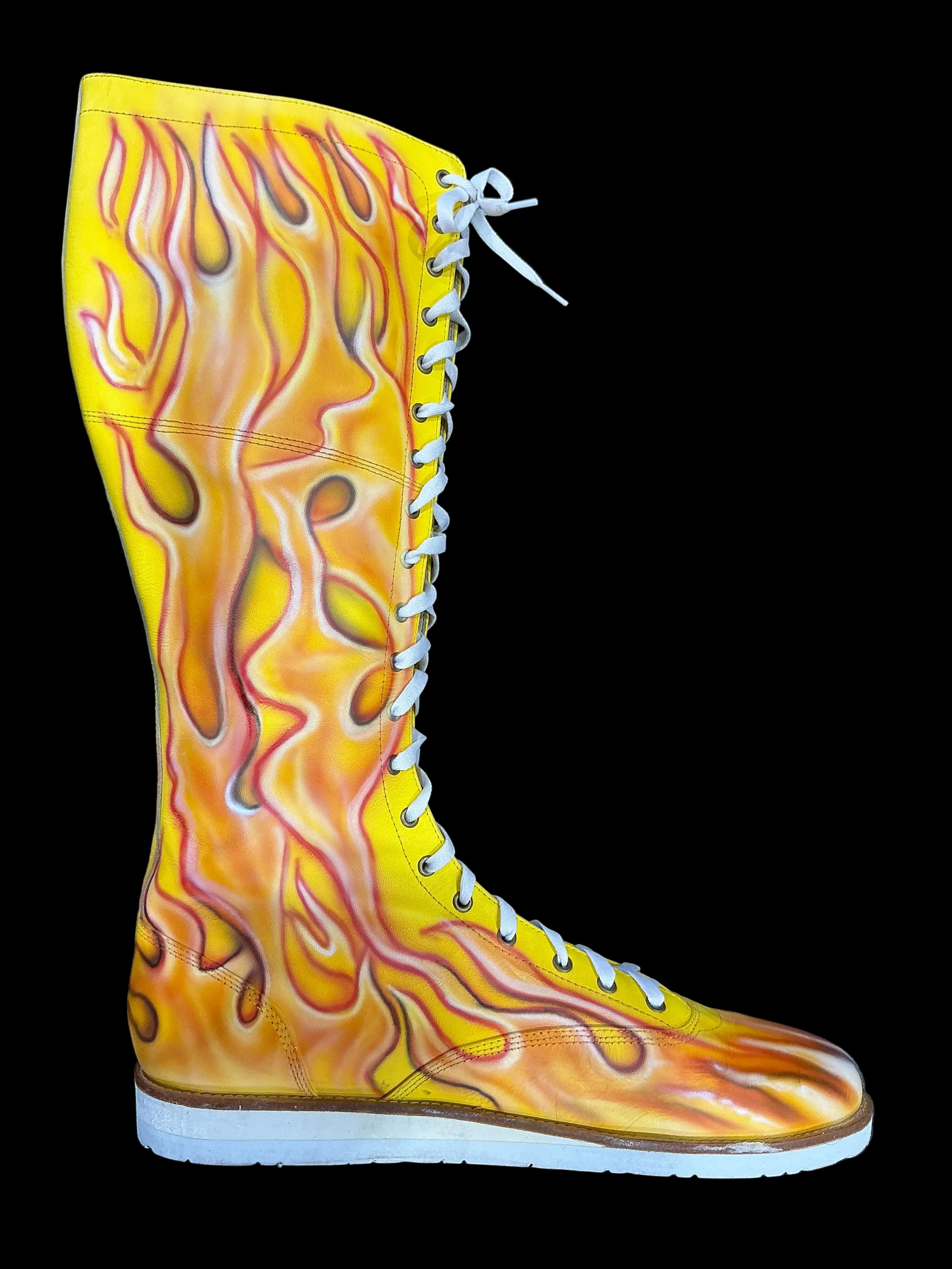 Custom Airbrushed Wrestling Boot - Image 2