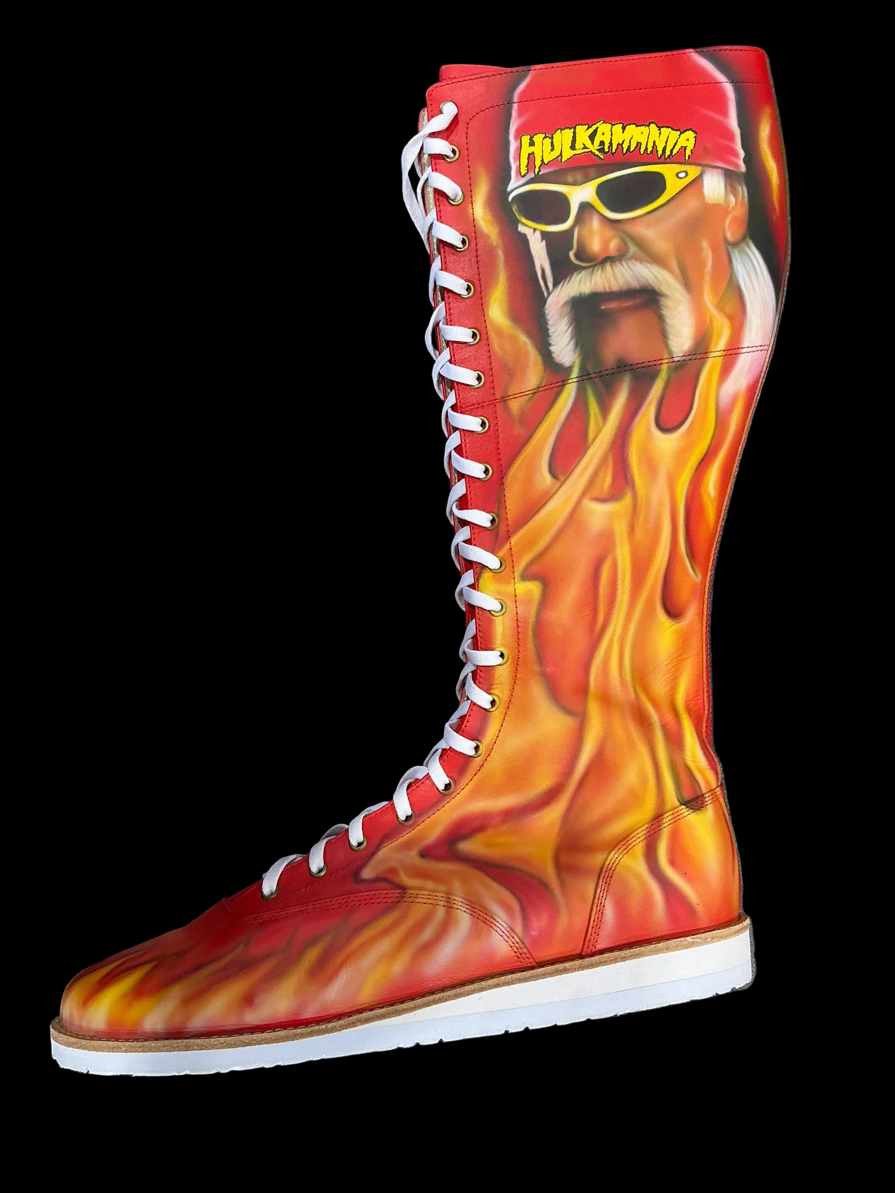 Custom Airbrushed Wrestling Boot - Image 3