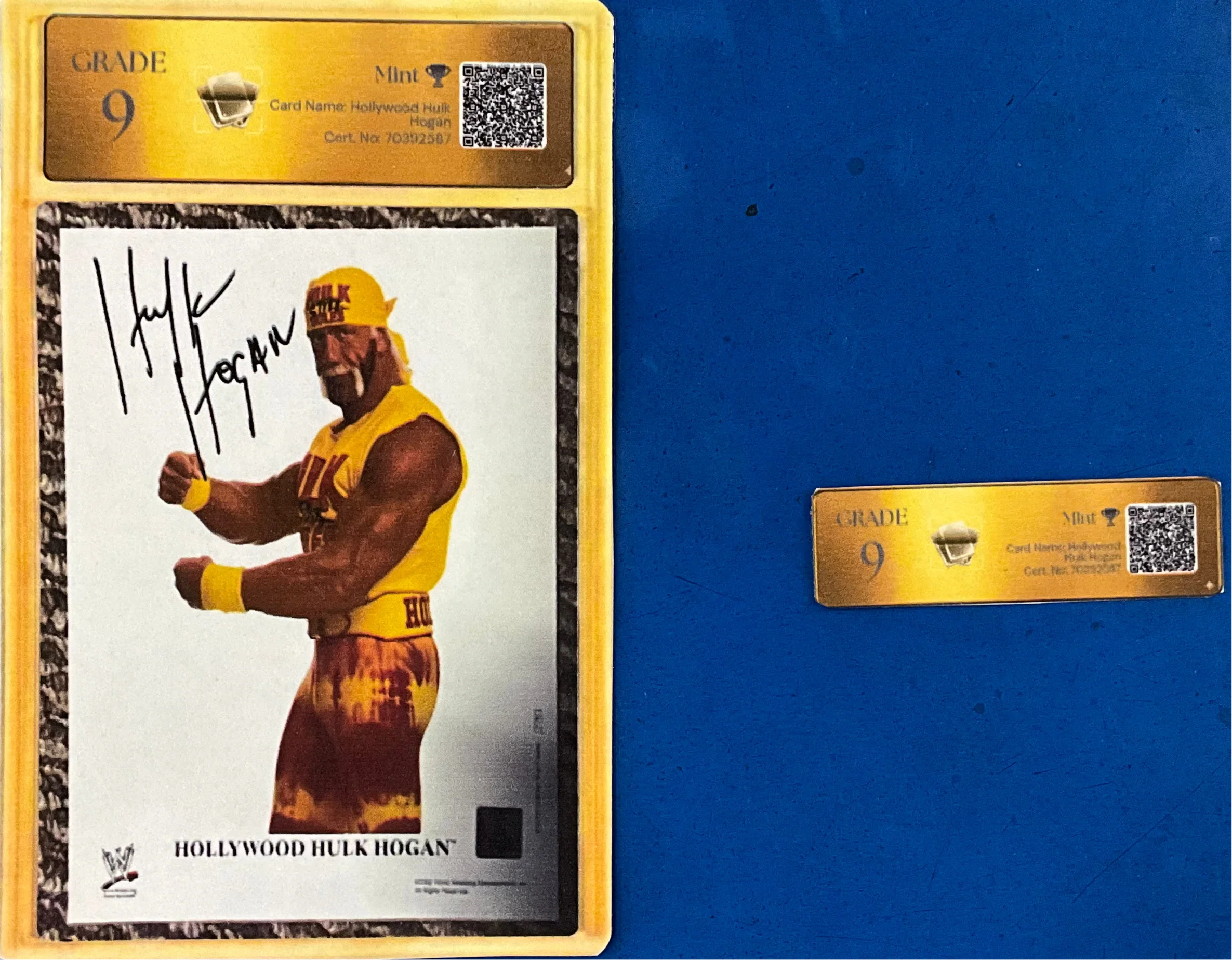 Hulkamania Side Flex WWE 2002 Autographed 8x10 Photo - Image 3