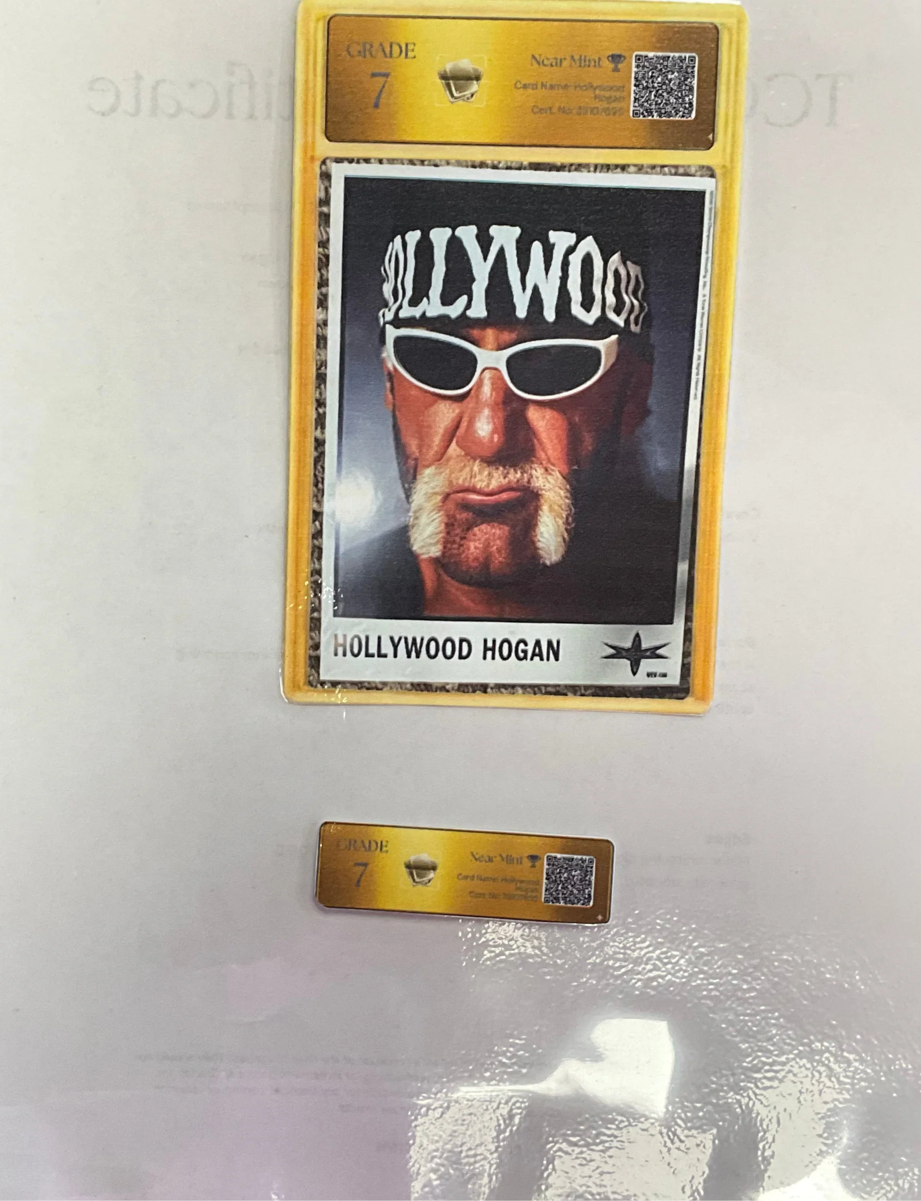 Hollywood Hogan Graded 7/10 Promo Unsigned - Image 3