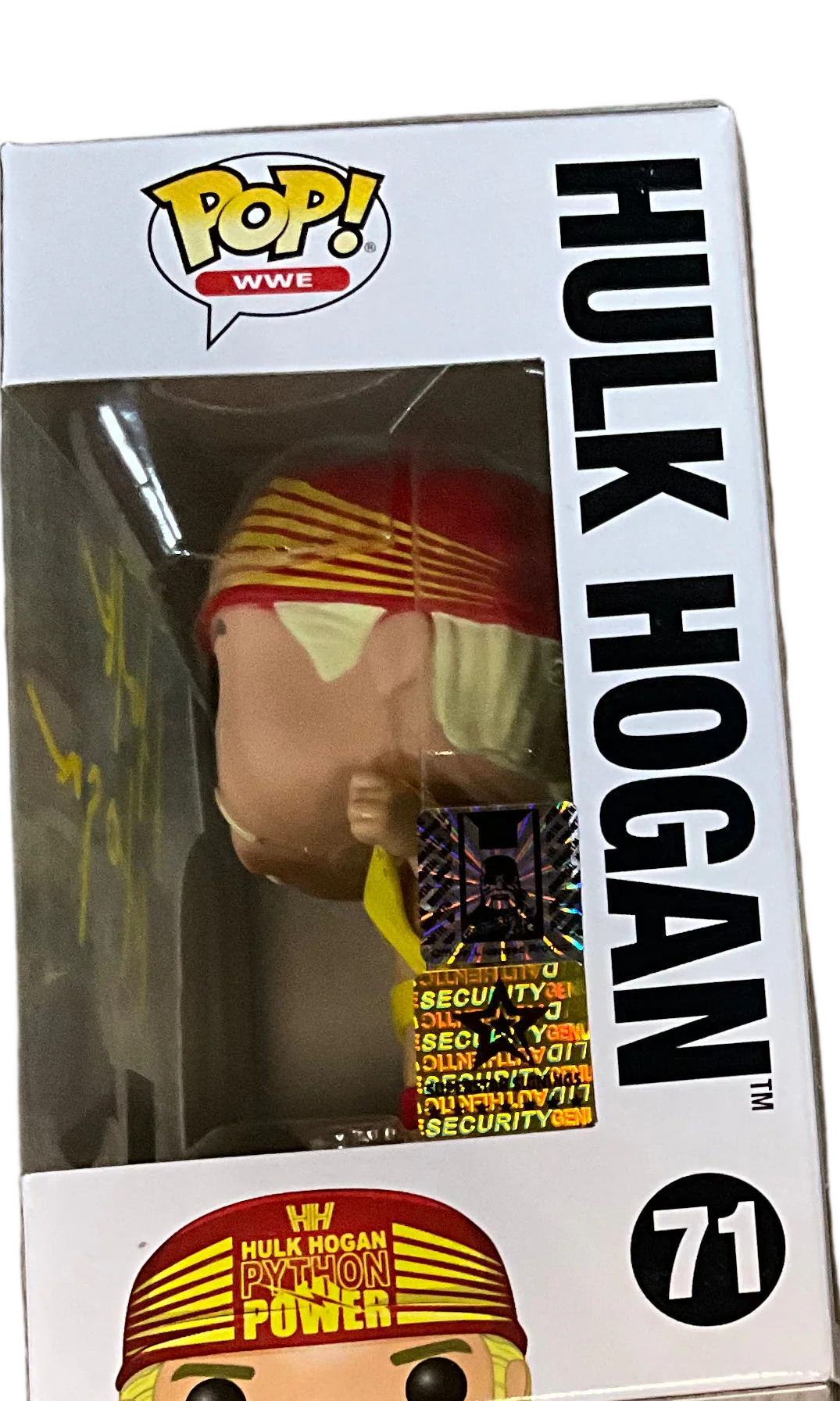 Signed Hulk Hogan Python Funko Pop! #71 - Image 3