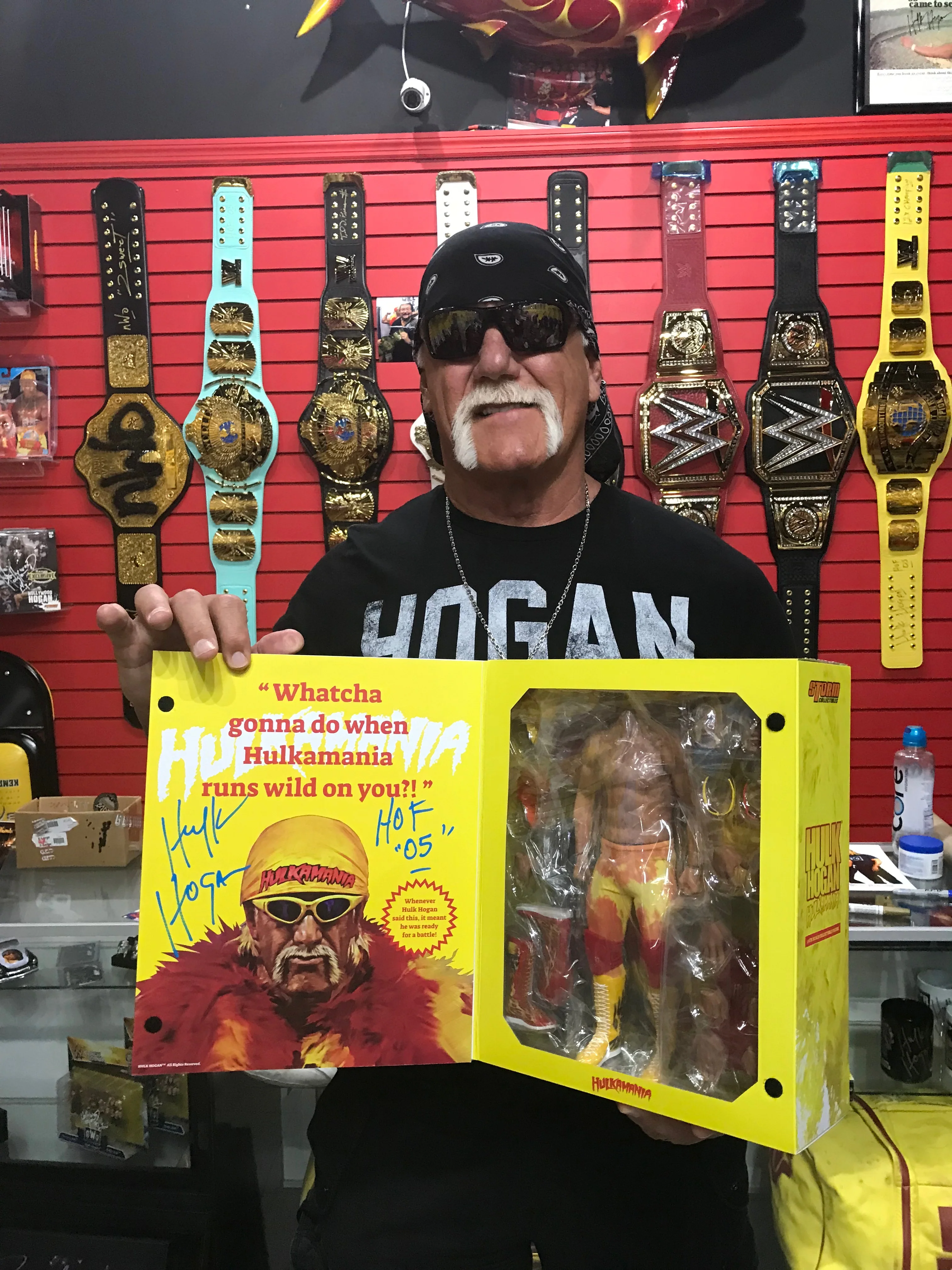 Signed 2018 1:6 Scale Hulk Hogan Storm Figure - Image 5