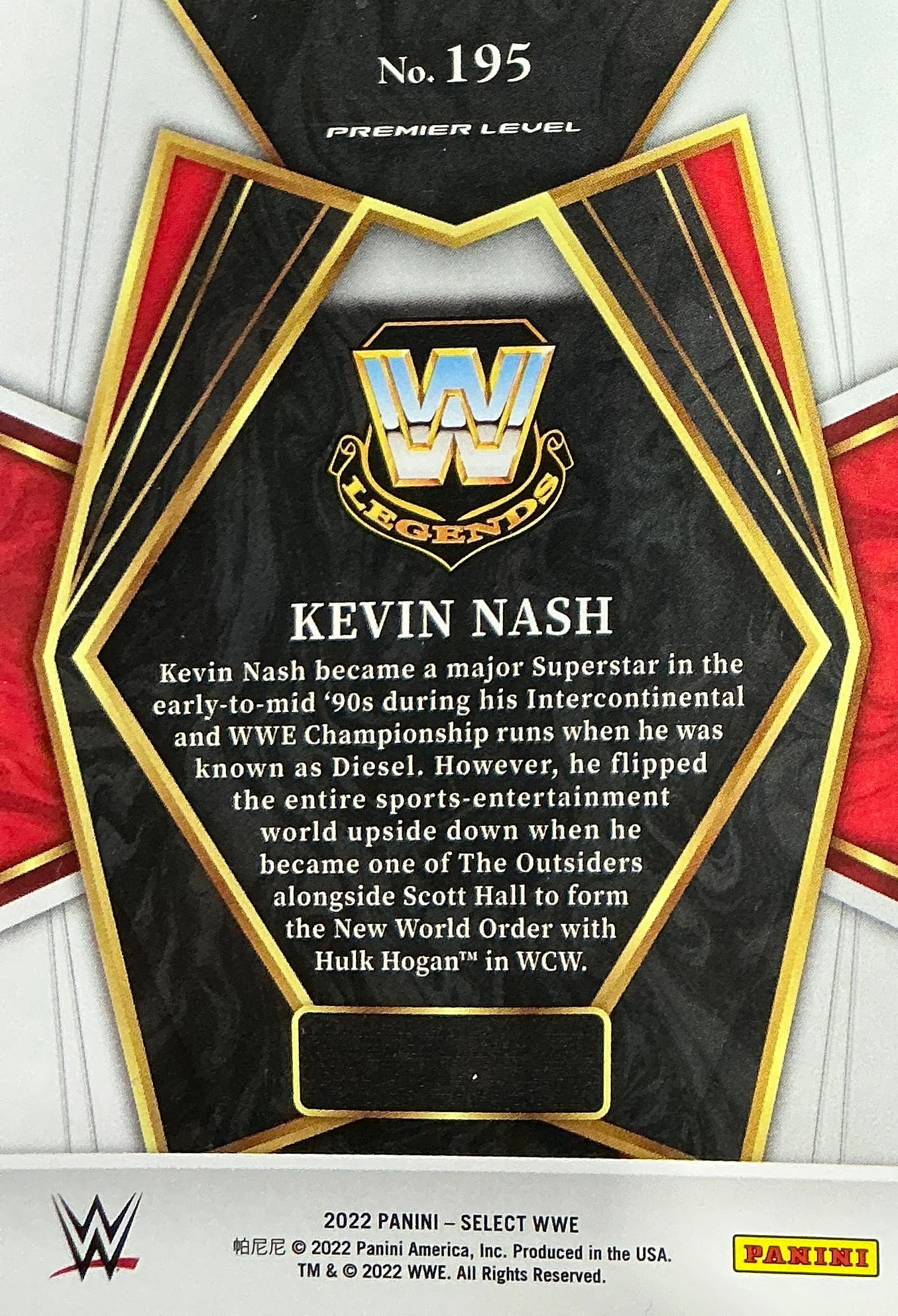Kevin Nash #195 Trading Card - Image 2
