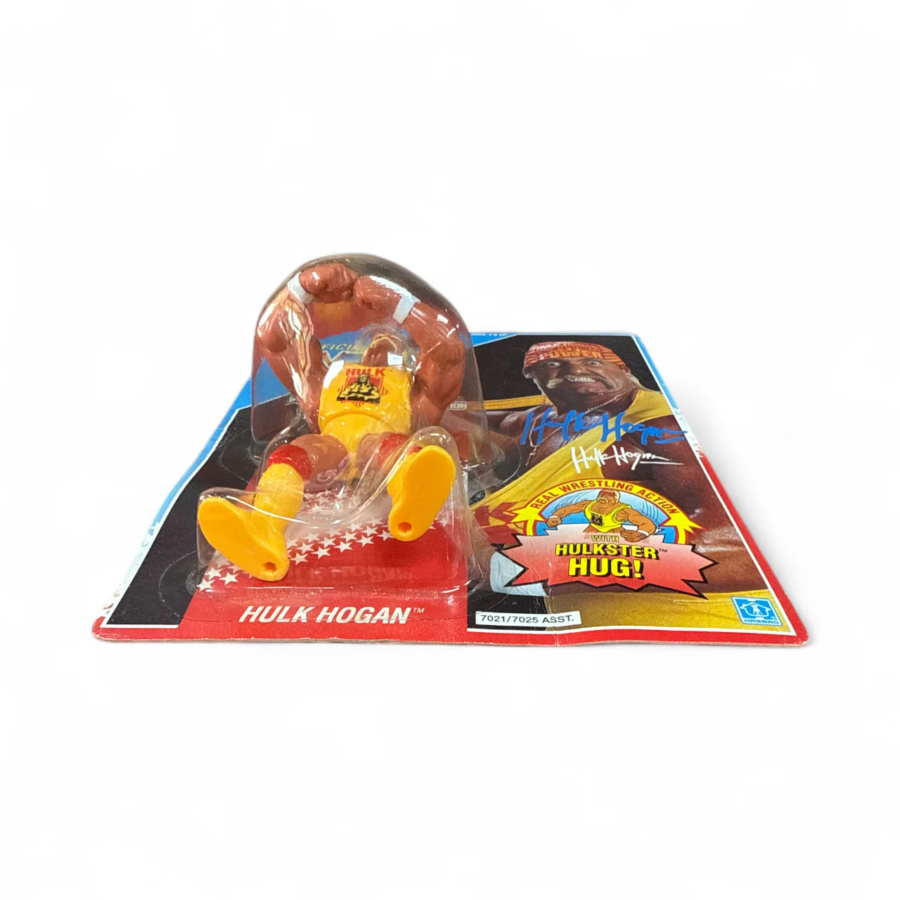 Official WWF Hulkster Huge Autographed HASBORO Action figure - Image 3