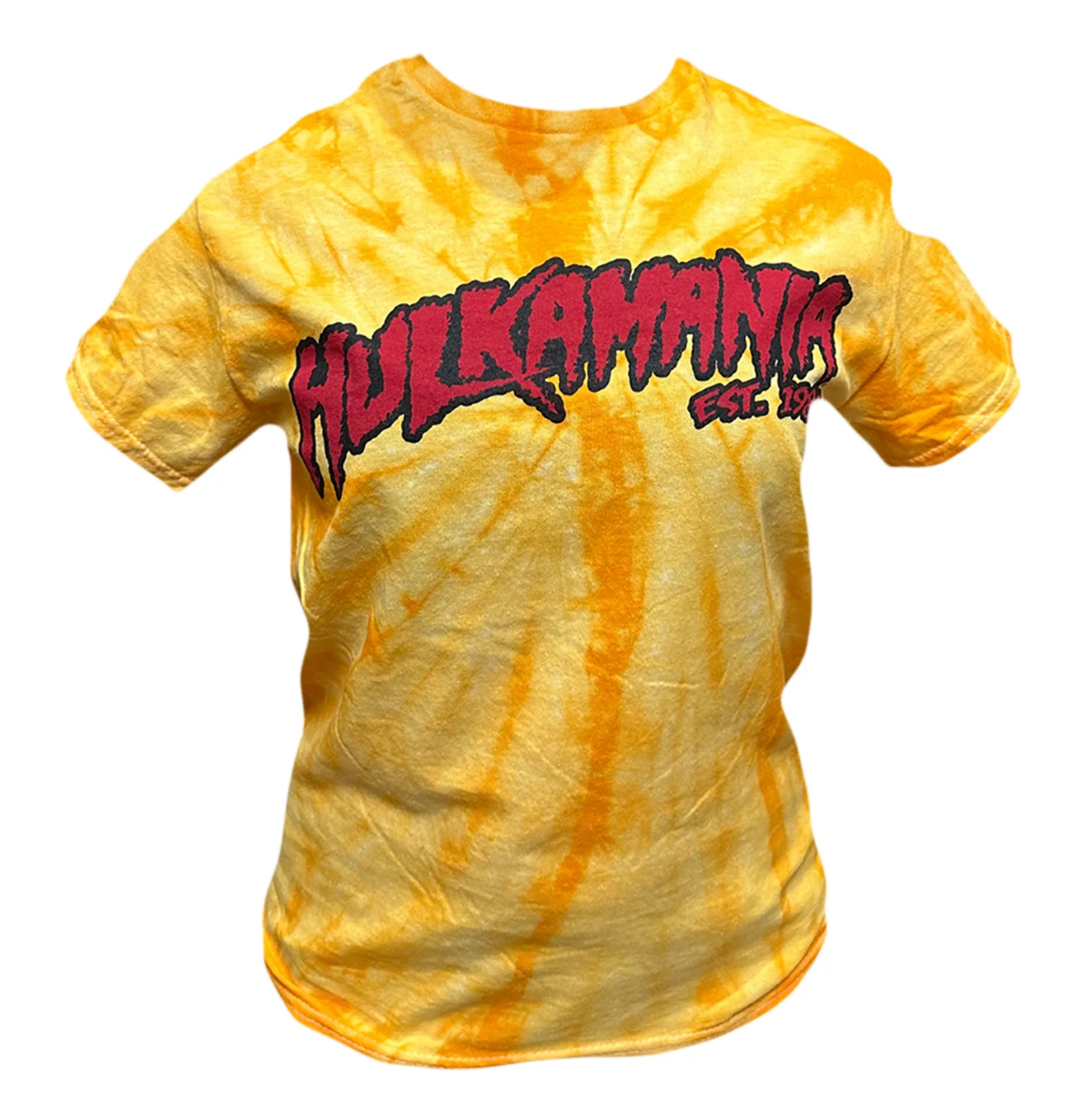 Gold Tie Dye Hulkamania Adult T-Shirt - Image 2