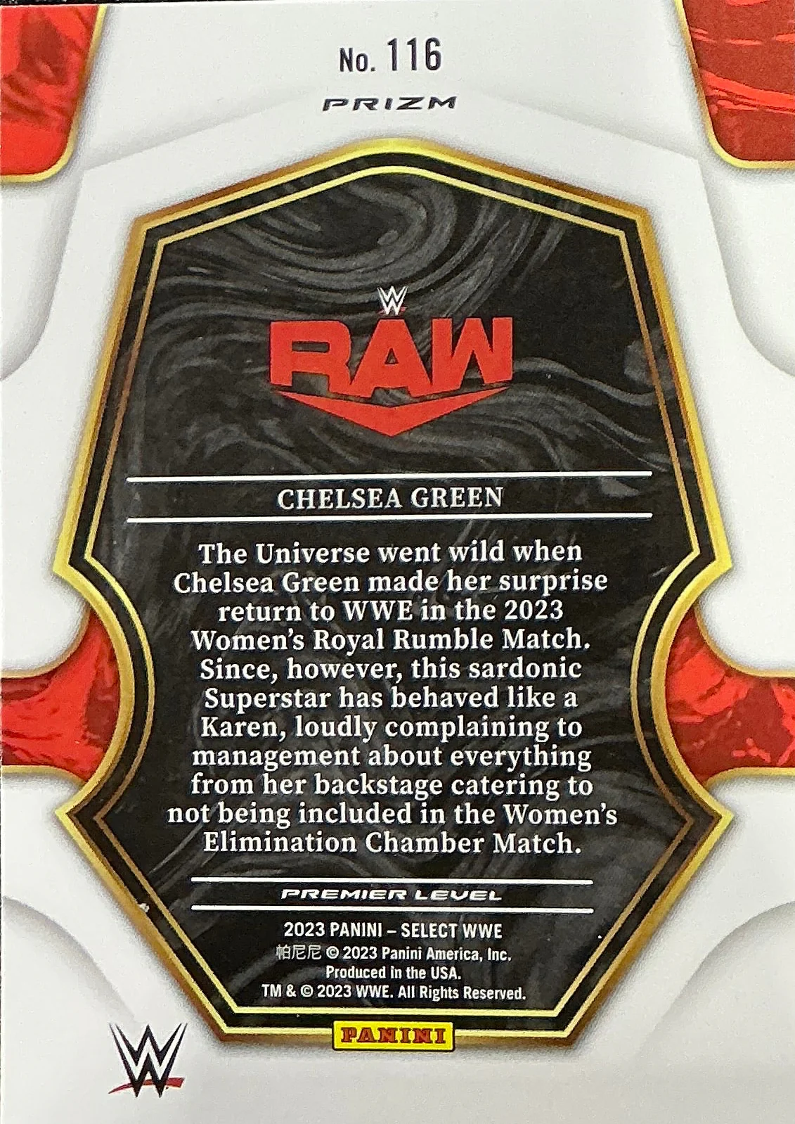 Panini Select Chelsea Green Raw Trading Card #116 - Image 2