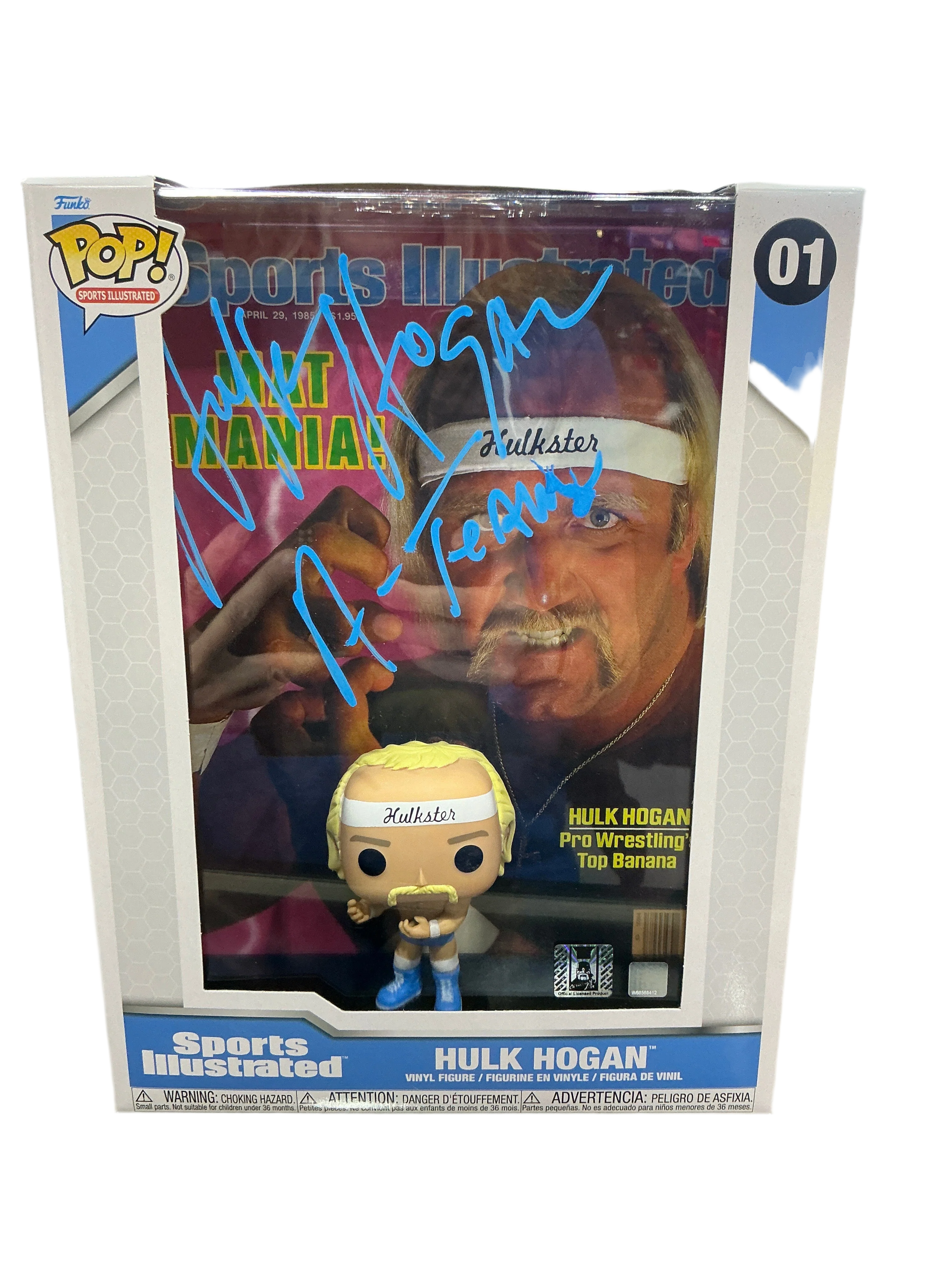 Signed Hulk Hogan Sports Illustrated Magazine Cover Funko Pop! #01 - Image 3