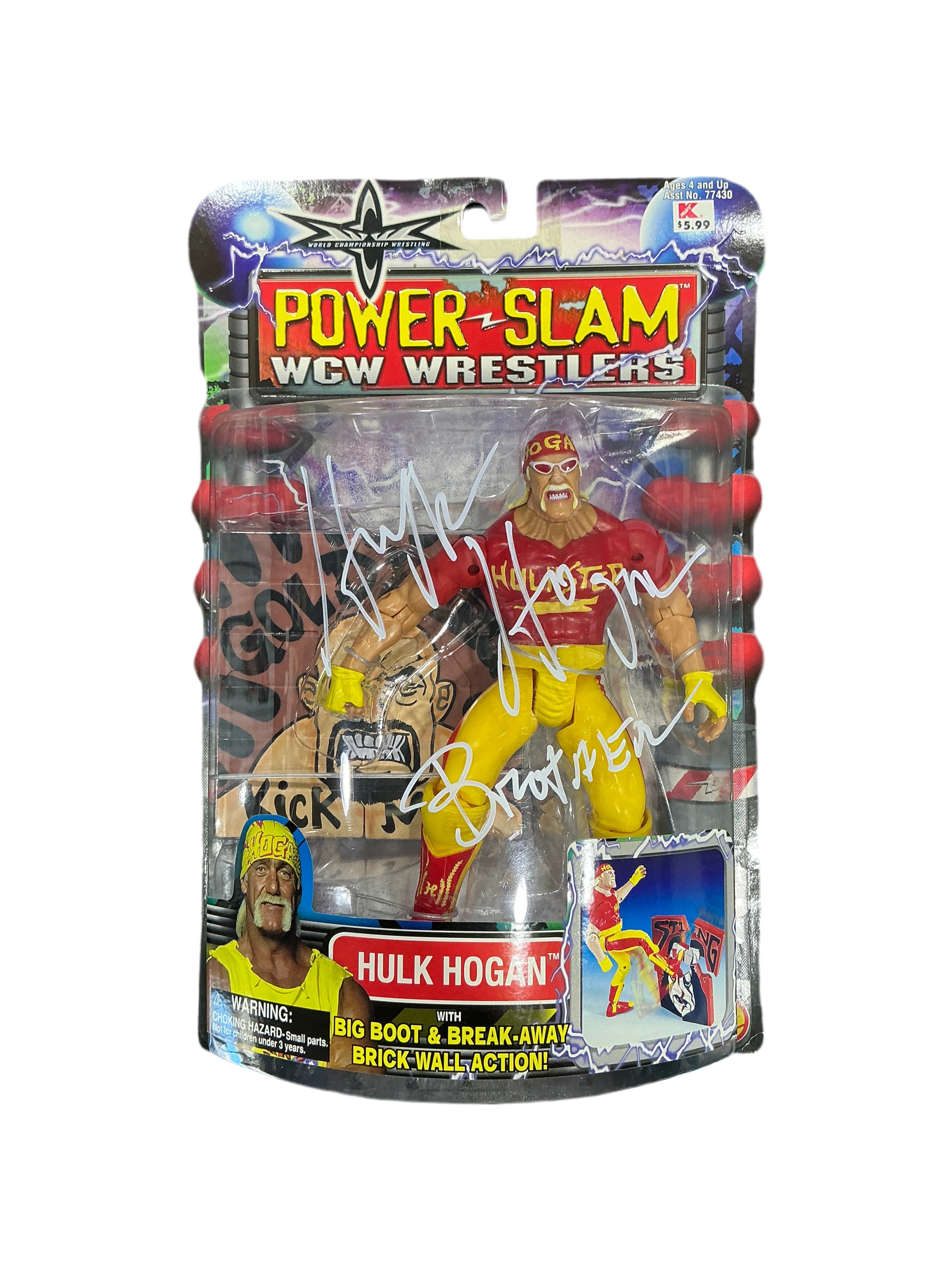 Power Slam Hulk Hogan Signed Figure - Image 3