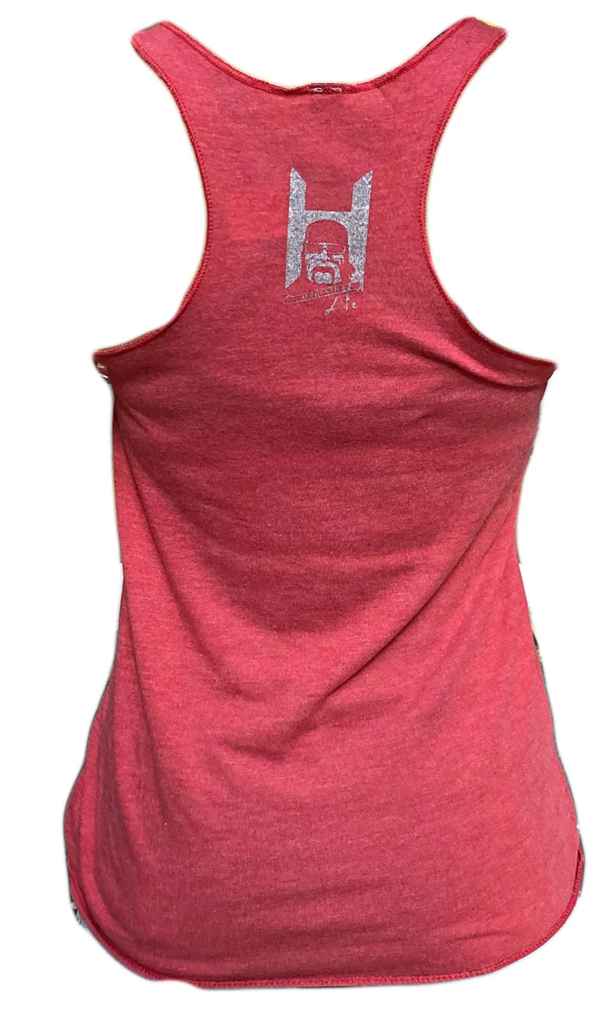 Womens Red Hulkamania Outline Tank Top - Image 4