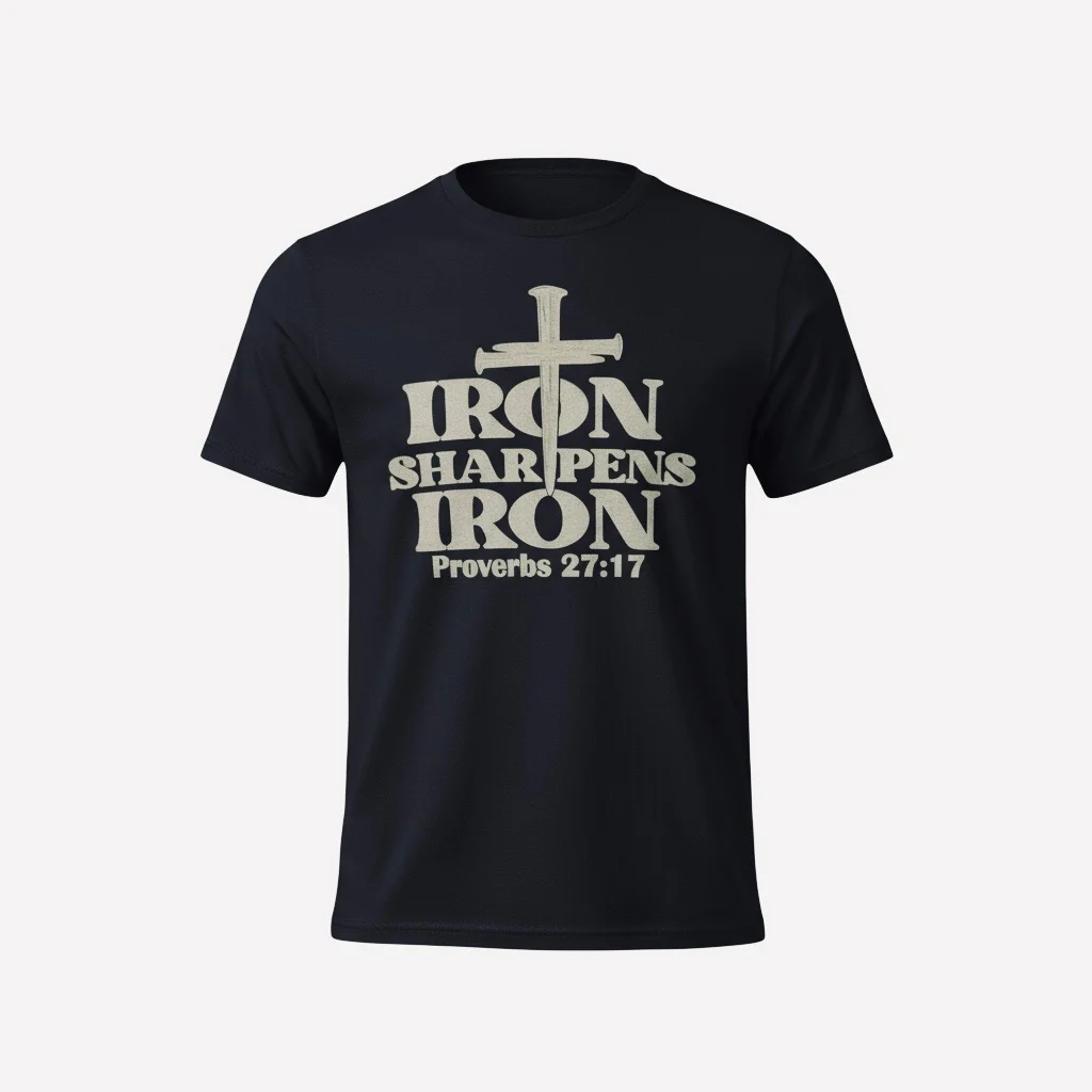 Iron Sharpens Iron Adult T-Shirt - Image 5