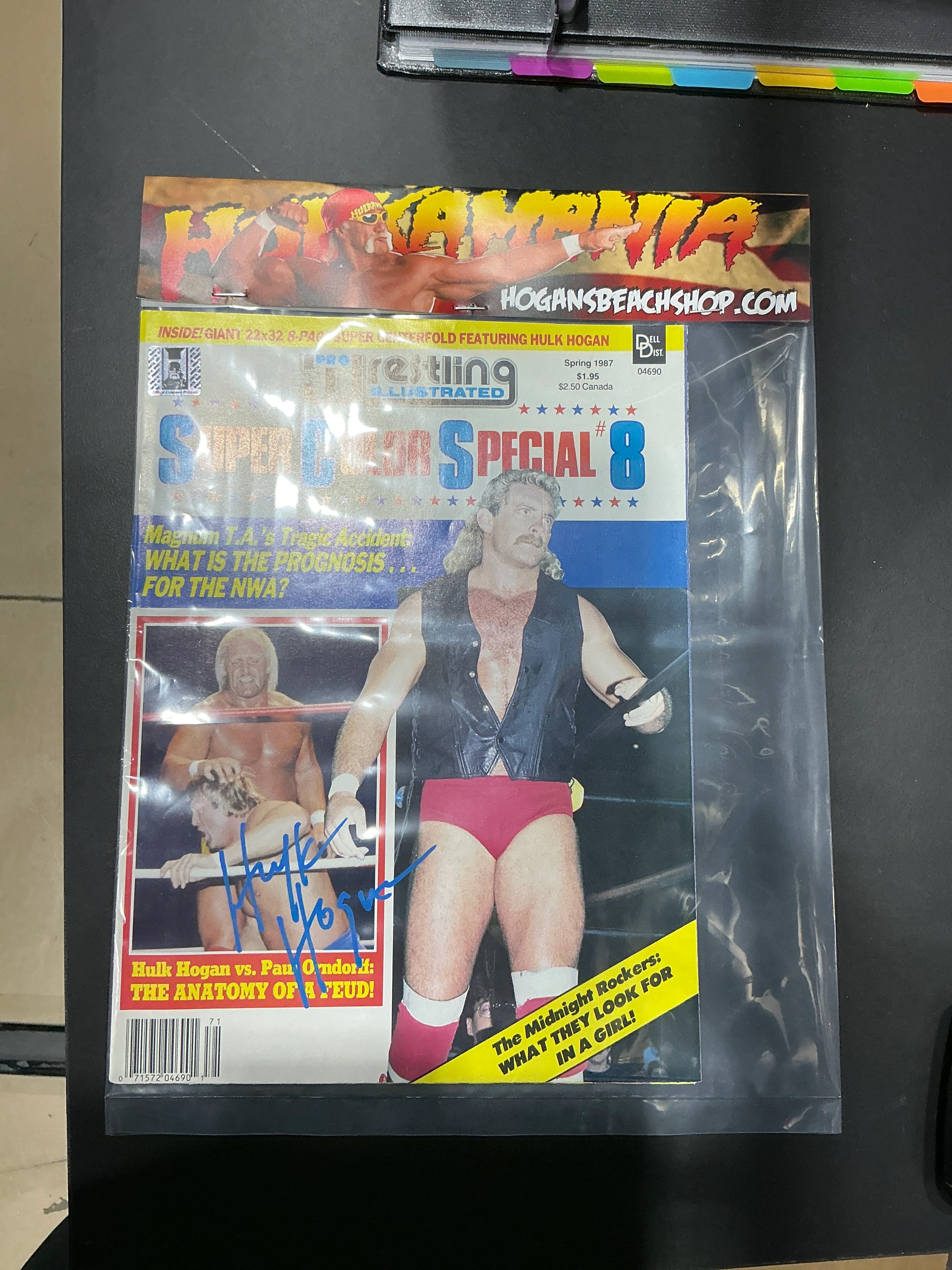 Signed Pro Wrestling Illustrated Magazine - Spring 1987 - Image 3
