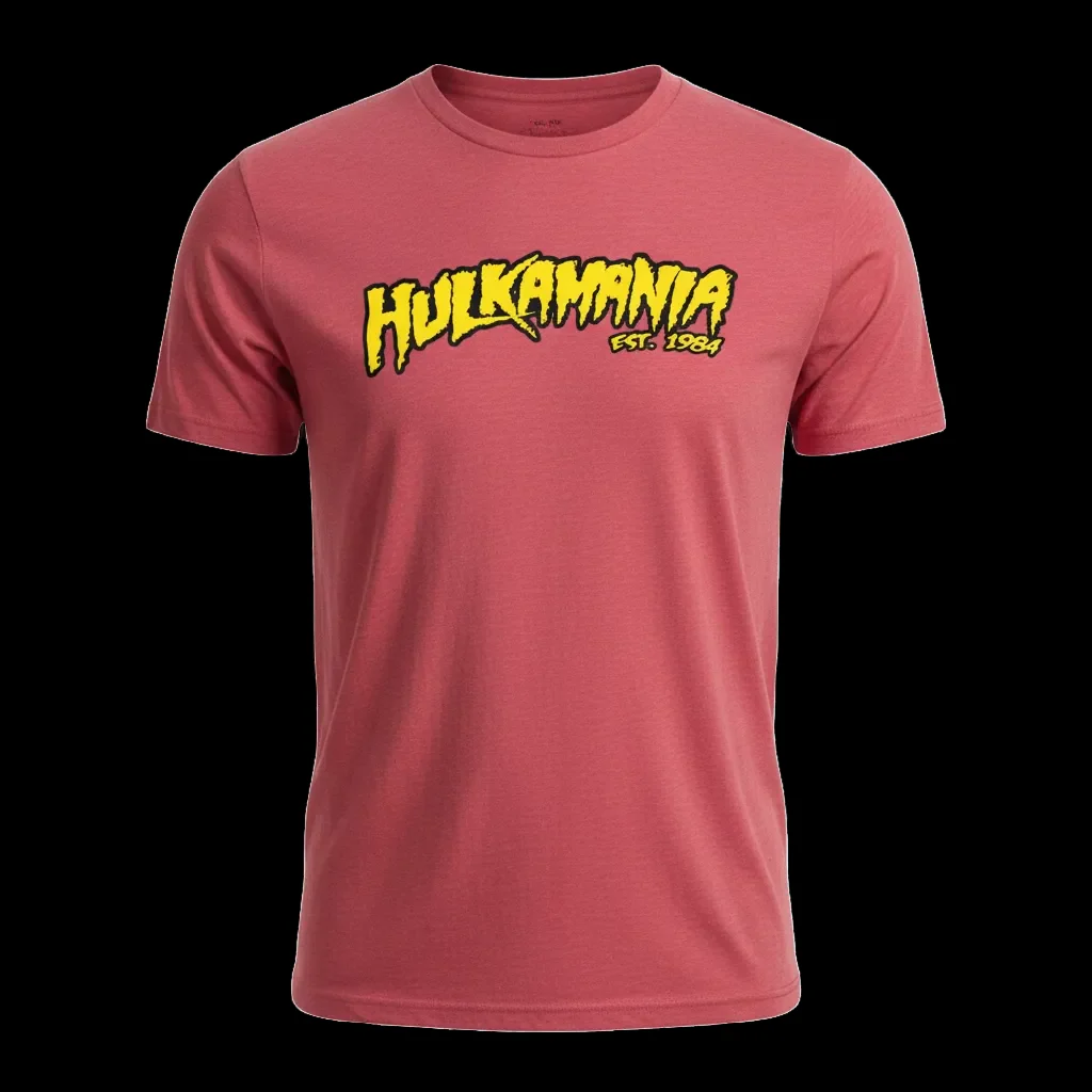 Soft Red Hulkamania Adult T-Shirt - Image 2