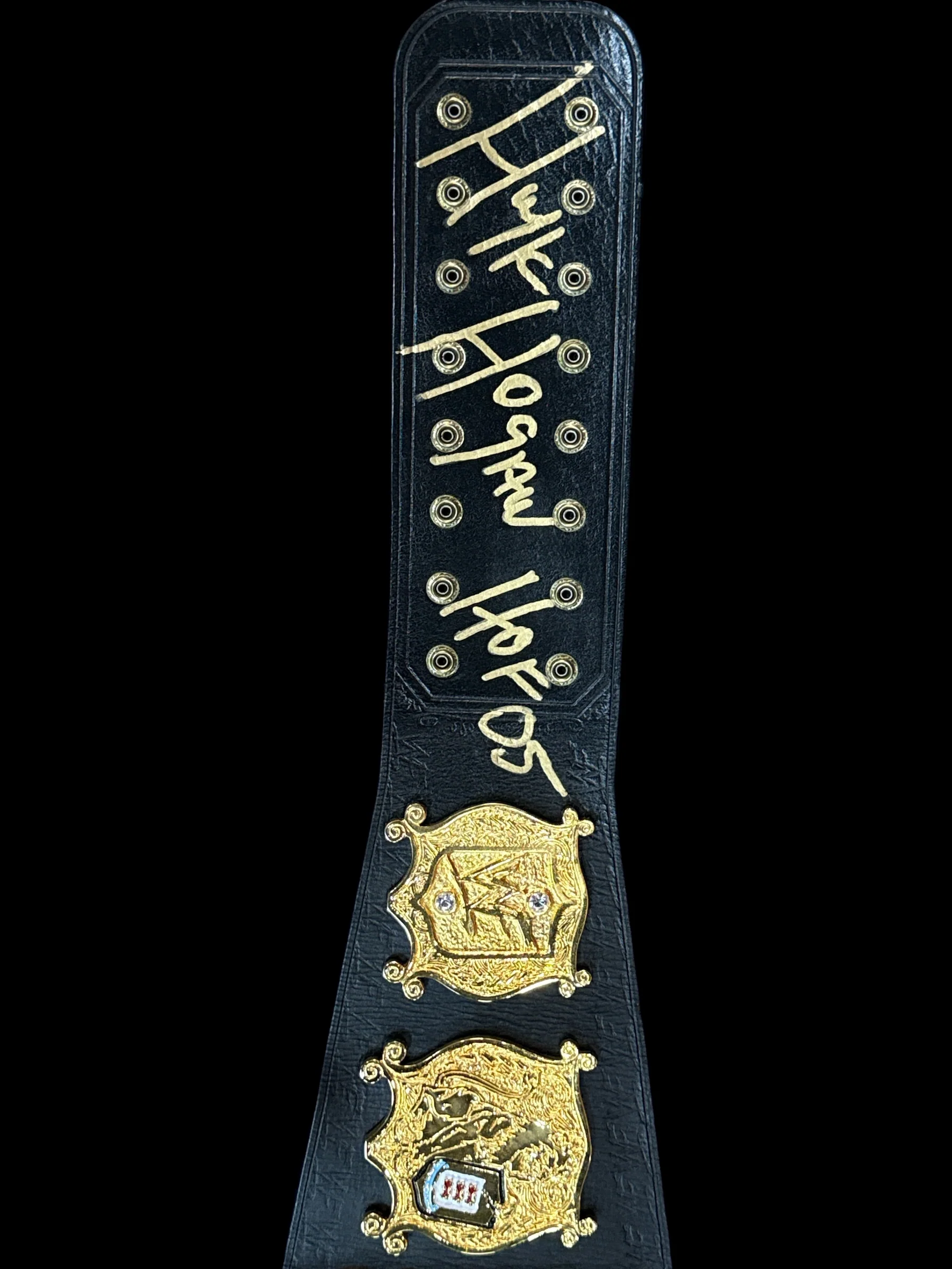 24kt Gold Plated Hulk Hogan Undisputed World Heavyweight Championship SIGNED Replica Title Belt - Image 3