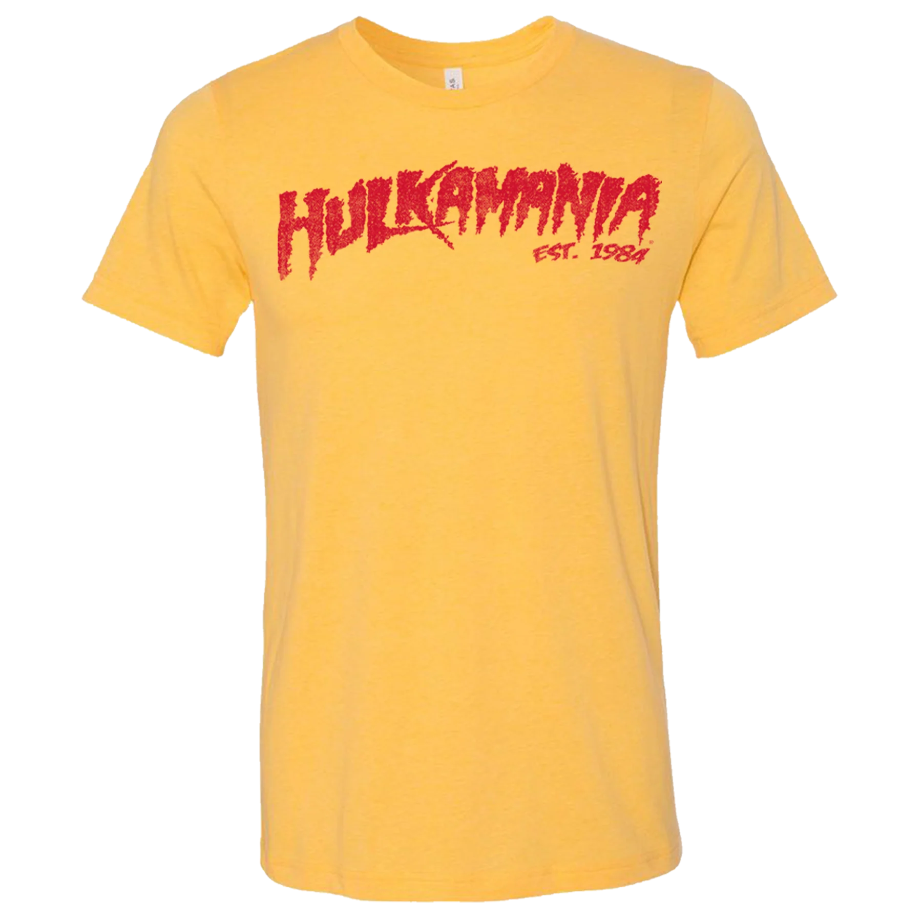Vintage Yellow Hulkamania Adult T-Shirt