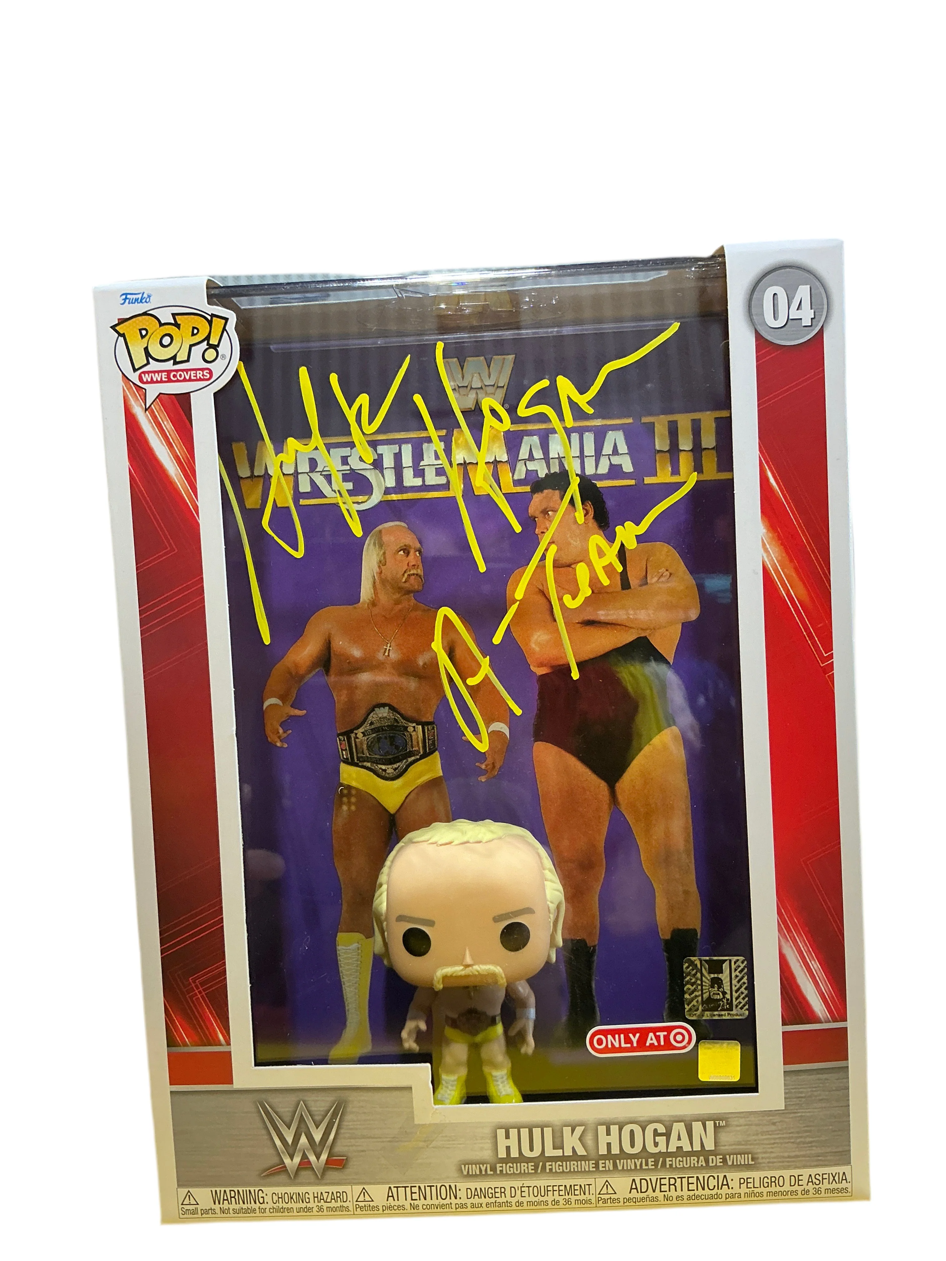 Signed Hulk Andre Wrestlemania III Funko Pop! #04 - Image 3