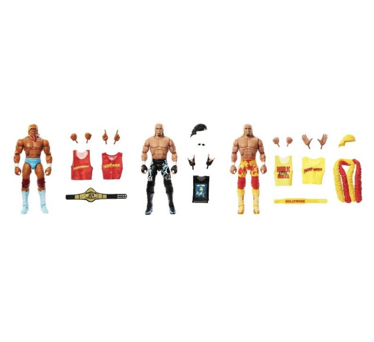 Signed WWE Elite Collection Hulkamania 40th Anniversary Action Figure Set 3pk Signed THREE Times - Image 4