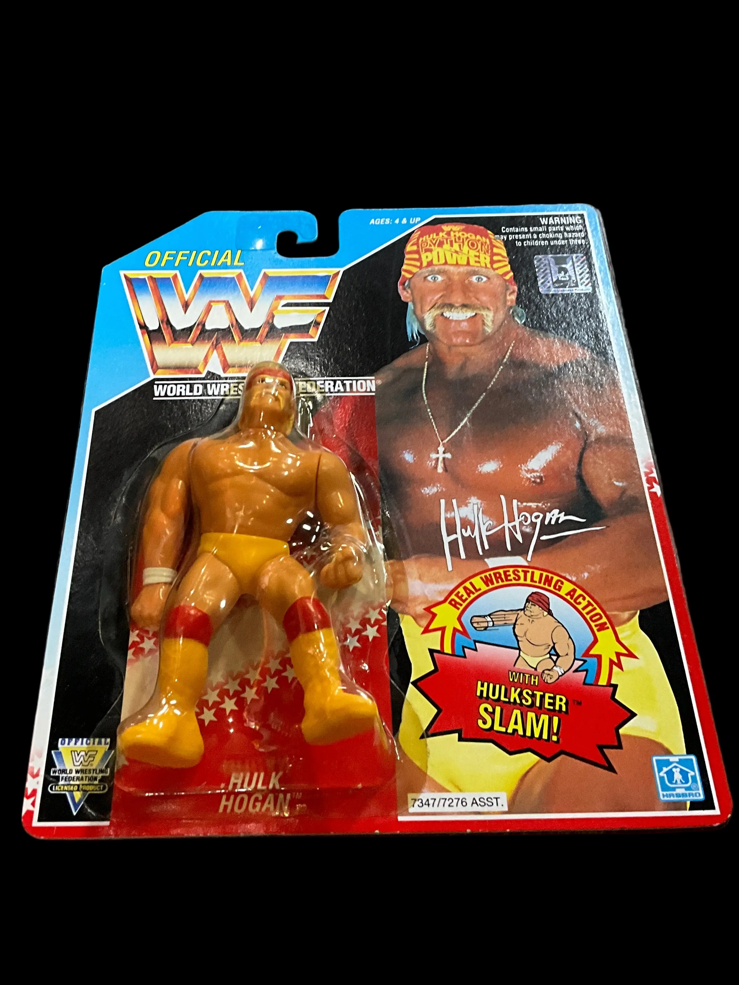 WWF Hulk Hogan Hasbro Figure Hulkster Slam Unsigned - Image 2
