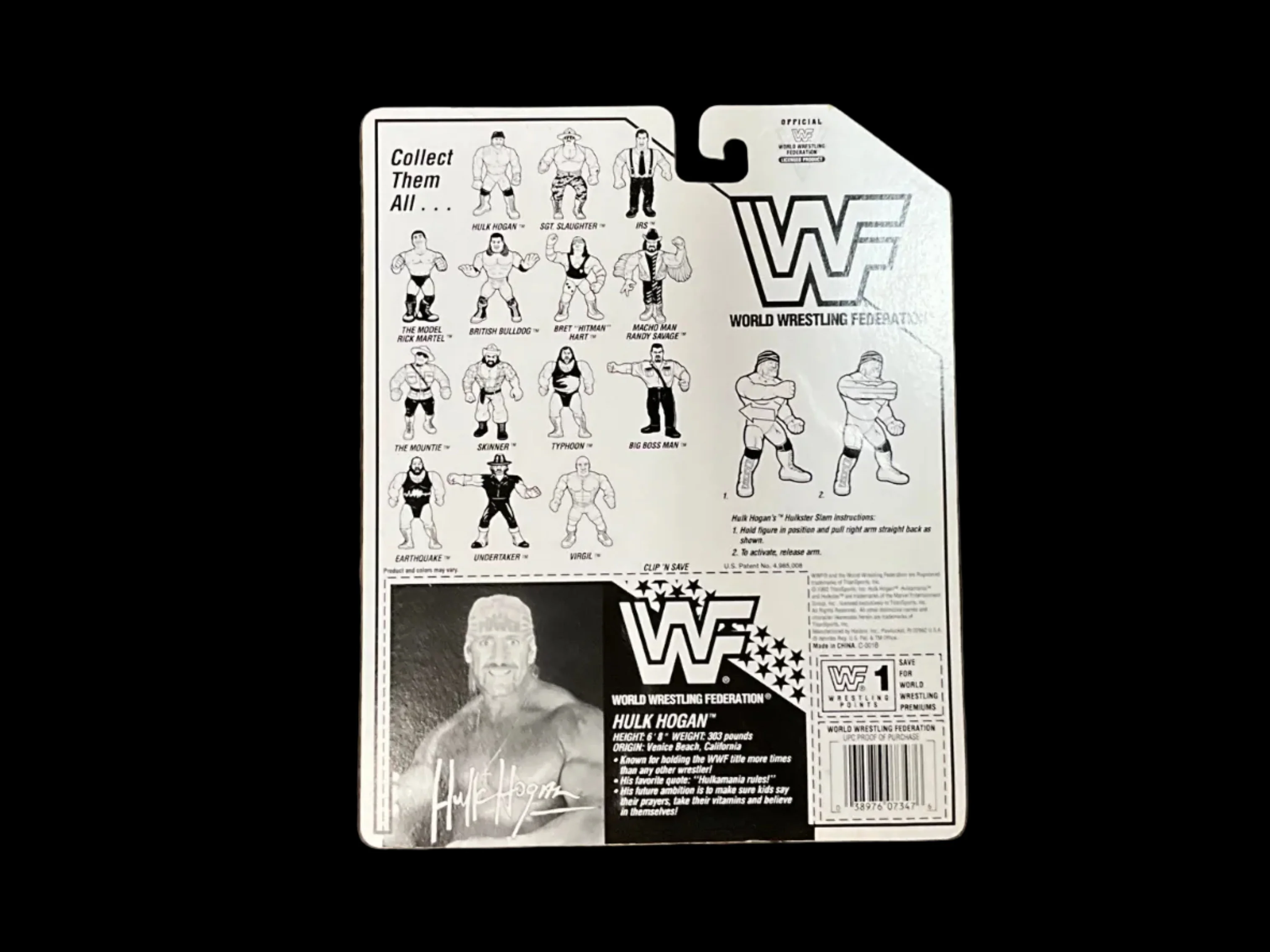 WWF Hulk Hogan Hasbro Figure Hulkster Slam Unsigned - Image 3