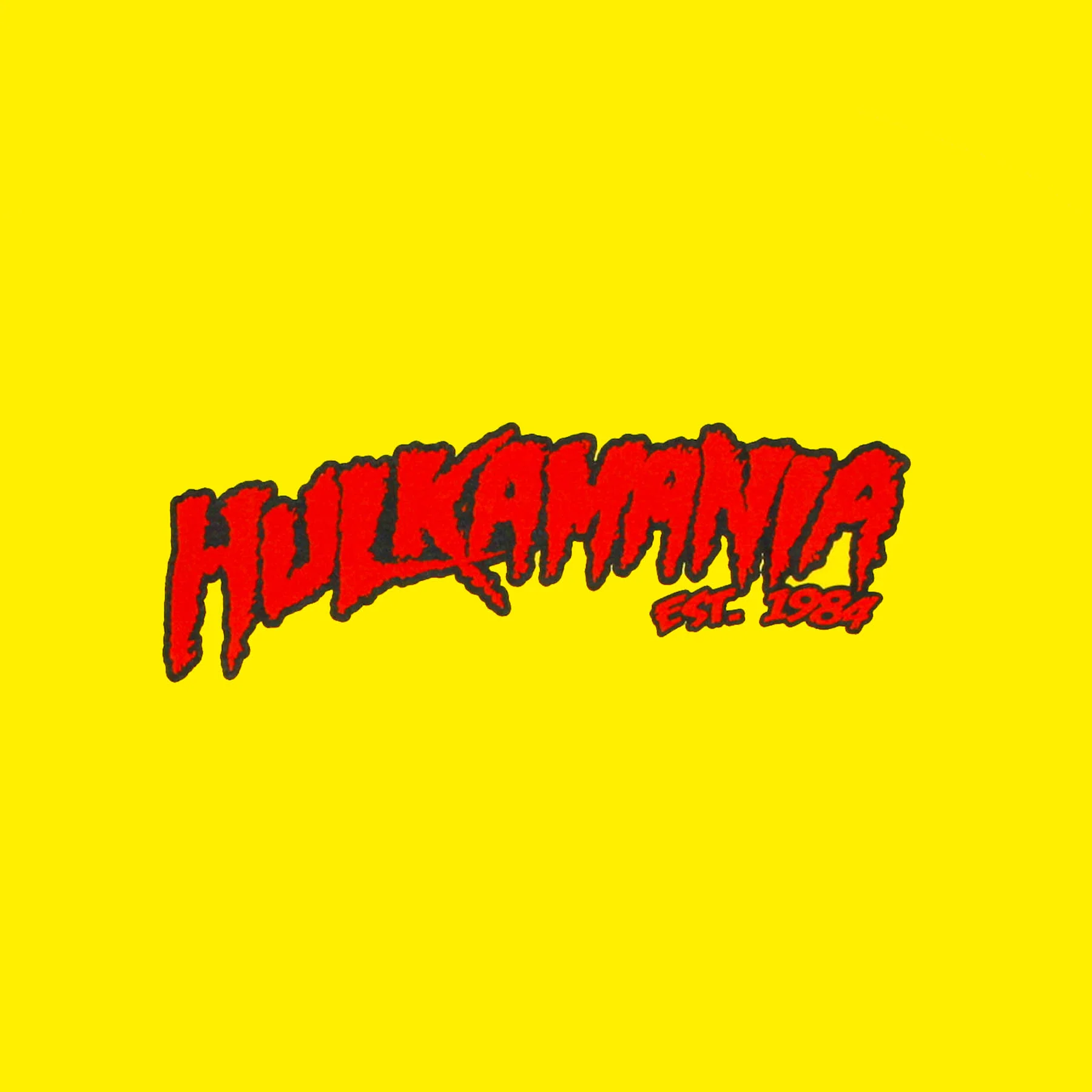 Yellow Hulkamania Adult T-Shirt - Image 3