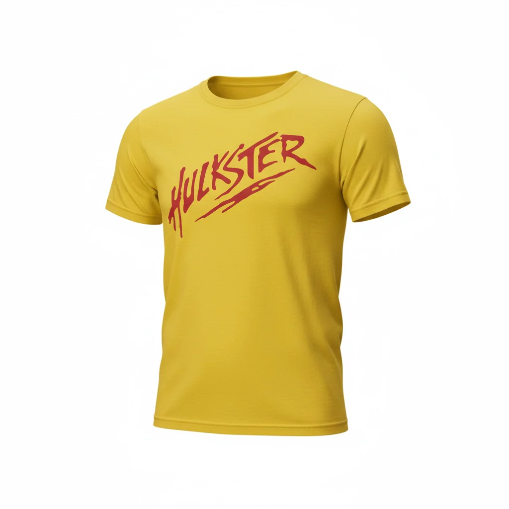 Yellow Hulkster Adult T-Shirt - Image 2